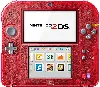 console sony console nintendo 2ds - transparente rouge