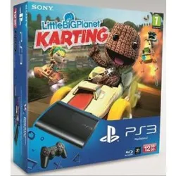 console sony pack ps3 noire 12 go + little big planet karting