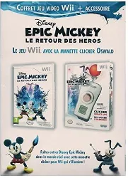 disney epic mickey 2 : le retour des héros wii + manette clicker oswald