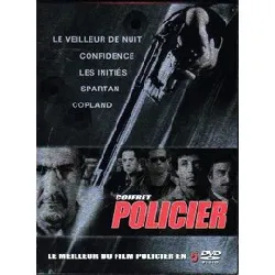 dvd coffret 5 dvd policier vol 1 - confidence - cop land - spartan - le veilleur de nuit - les initiés