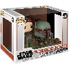 figurine funko! pop - star wars the mandalorian - pack 2 : boba fett & fennec on throne - 9 cm - 486