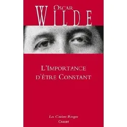 livre l'importance d'être constant - comédie banale pour les gens sérieux - précédé de la première gay pride par charles dantzig