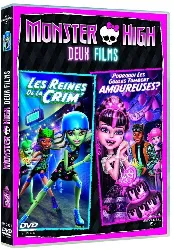 dvd monster high - deux films : les reines de la crim' + pourquoi les goules tombent amoureuses ?