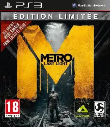 jeu ps3 metro - last night - edition limitée ps3