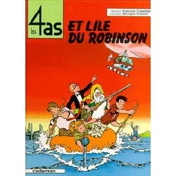 livre les 4 as - album - lîle du robinson