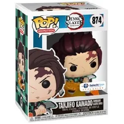 figurine funko pop - demon slayer n°874 - tanjiro avec lame enflammée (52265)