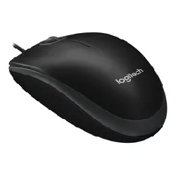 logitech b100 - souris - droitiers et gauchers - optique - 3 boutons - filaire - usb - noir