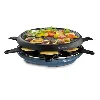 appareil à raclette/crêpière - tefal deco 6 re12a4 neo - 850 watt - bleu