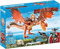 playmobil dragons 9459 - rustik et krochefer