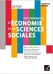 livre dictionnaire d'économie et de sciences sociales