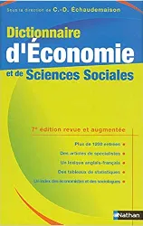 livre dictionnaire d'economie et de sciences sociales