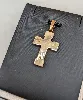 pendentif christ sur croix en or et acier or 750 millième (18 ct) 5,37g