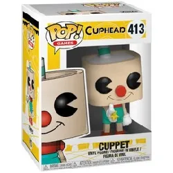 figurine funko! pop - cuphead n°413 - cuppet - 9 cm