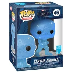 figurine funko! pop -  infinity saga n°46 - captain america (blue) art serie