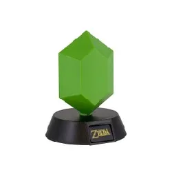 the legend of zelda - veilleuse 3d green rupee 10 cm