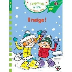 livre j'apprends à lire avec sami et julie - poche - il neige - milieu de cp, niveau 2