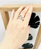 bague ornée de 5 pierres de couleur argent 925 millième (22 ct) 6,45g