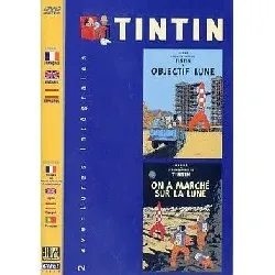 dvd les aventures de tintin - objectif lune / on a marché sur la lune