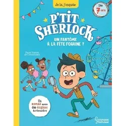 livre p'tit sherlock - grand format - un fantôme à la fête foraine ?