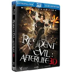 blu-ray resident evil : afterlife - 3d - édition boîtier steelbook