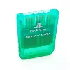 carte mémoire ps1 officielle translucide turquoise - sony playstation