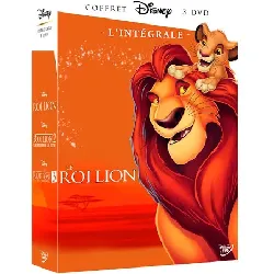 dvd le roi lion - intégrale - 3 films