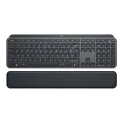 logitech mx keys - clavier - rétroéclairé - bluetooth, 2.4 ghz - français - graphite