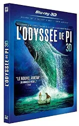 dvd l'odyssée de pi [blu ray 3d + blu - ray + dvd] [blu - ray 3d]