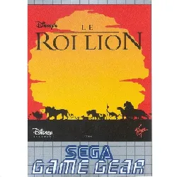 jeu game gear gg le roi lion (the lion king)