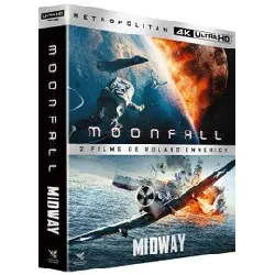 blu-ray moonfall + midway - 4k ultra hd + blu - ray