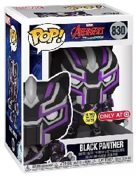 figurine funko! pop - marvel : avengers mech strike n°830 - black panther glow in the dark (55842)