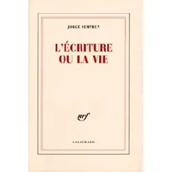 livre l'écriture ou la vie