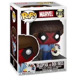 figurine funko pop - marvel deadpool - deadpool parody bob ross -319