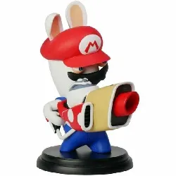 figurine mario + the lapins crétins kingdom battle - mario 8cm