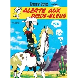 livre lucky luke tome 10 - alerte aux pieds - bleus