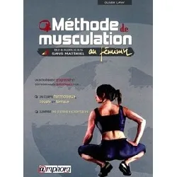 livre méthode de musculation au féminin - 80 exercices sans matériel