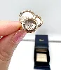 chopard bague en or rose happy dreams ornée de nacre et diamant or 750 millième (18 ct) 7,44g