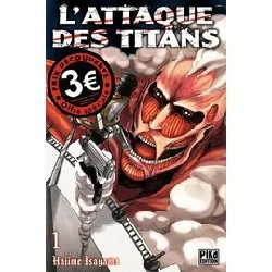 livre l'attaque des titans tome 1