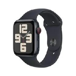 apple watch se (gps + cellular) - 2e génération - 44 mm a2724 - aluminium minuit - montre intelligente avec bracelet sport - fluor