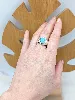 bague thomas sabo en argent 925 et pierre imitation turquoise argent 925 millième (22 ct) 8,94g