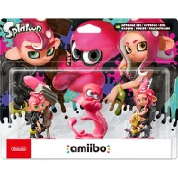 figurine amiibo nintendo amiibo splatoon fille + garcon + poulpe