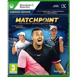 jeu xbox serie s/x matchpoint : tennis championships