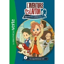 livre l'aventure layton tome 1 - un mystérieux vol - elizabeth barféty