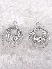 boucle d'oreilles disques argent 925 millième (22 ct) 13,42g