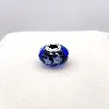 charm pandora verre de murano bleu avev étoiles argent 925 millième (22 ct) 3,16g