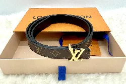 louis vuitton ceinture lv iconic 20 mm réversiblee 75cm en toile monogramme et cuir noir