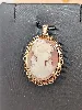 pendentif broche camée or or 750 millième (18 ct) 4,89g