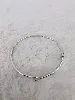 bracelet argent ionc lisse avec fermeture argent 925 millième (22 ct) 9,78g