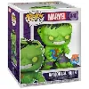 figurine funko! pop - marvel comics n°840 - immortal hulk - 15 cm (55638)