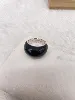 bague agatha argent bombée orné d'oxyle noir argent 925 millième (22 ct) 7,5g